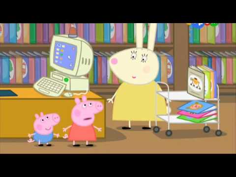 Мультик Свинка Пеппа. Библиотека (Library) - Сезон 3, серия 4.