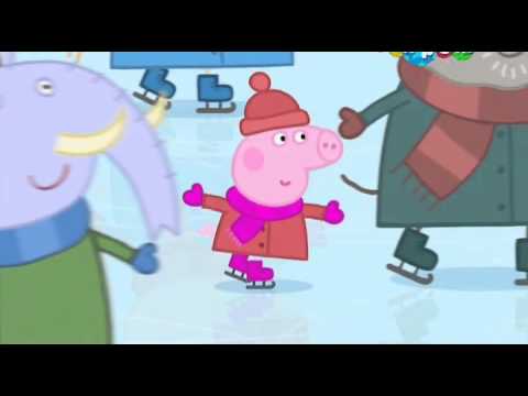 Мультик Свинка Пеппа. Катание на коньках (Ice Skating) - Сезон 2, серия 34.