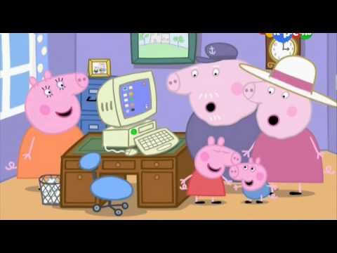 Мультик Свинка Пеппа. Компьютер дедушки Свина (Grandpa Pig's Computer) - Сезон 3, серия 31.