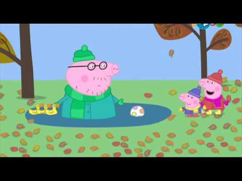 Мультик Свинка Пеппа. Осенний ветер (Windy Autumn Day) - Сезон 2, серия 8.