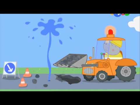 Мультик Свинка Пеппа. Ремонт дороги (Digging up the Road) - Сезон 3, серия 26.
