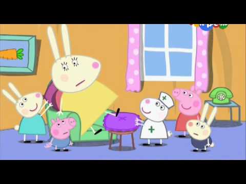 Мультик Свинка Пеппа. У мисс Кролик выходной (Miss Rabbit's Day Off) - Сезон 3, серия 37.